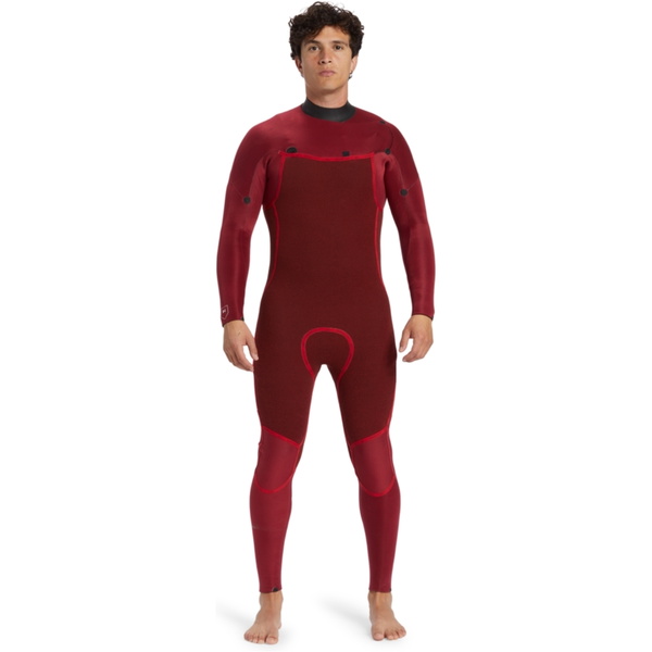 2025 Quiksilver Da Uomo Everyday Sessions 3/2mm Chest Zip Muta EQYW103202 - Thyme